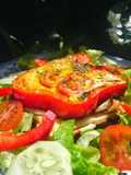 Ovos em rodelas de Pimento e Cavalas