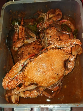 Cara Gampang Membuat Resep Kepiting Rajungan lada hitam yang Uenak Anti Ribet, Uenak Banget