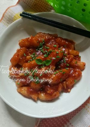 Foto resep Tteokbokki/toppokki/kueberas tanpa gochujang