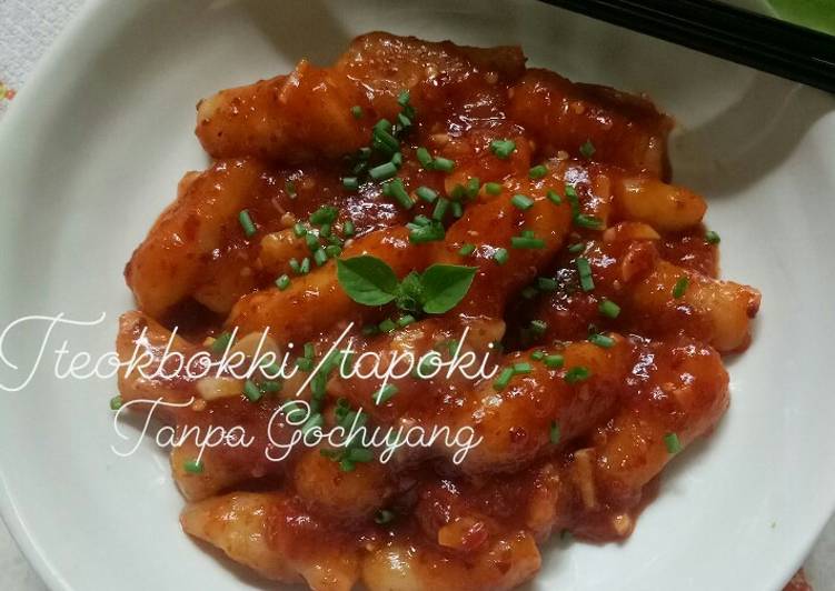 Tteokbokki/toppokki/kueberas tanpa gochujang