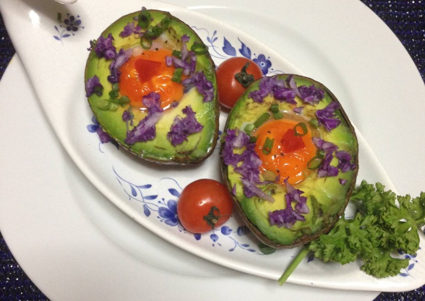 Palta (aguacate) al Horno con huevo!!