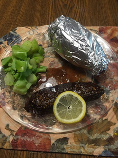 A picture of Marinated Flat Iron Steaks.