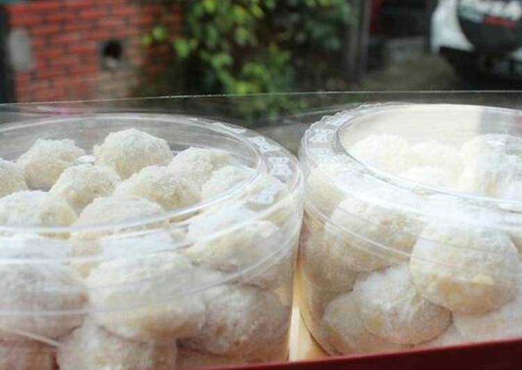 Resep Kue susu aka putri salju Anti Gagal