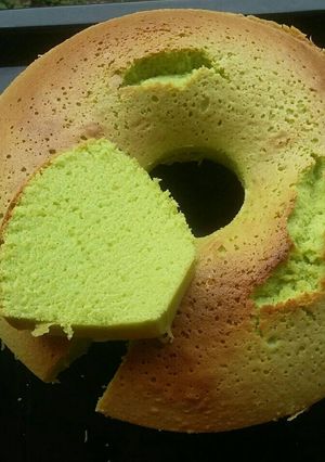 Foto resep Bolu pandan jadul (pewarna alami)