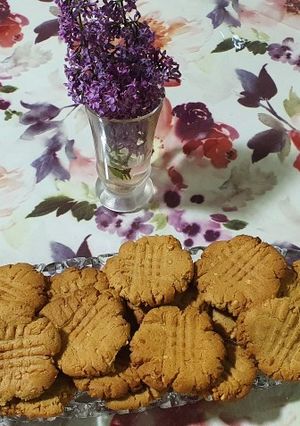 عکسی از دستور بیسکویت کره بادام زمینی