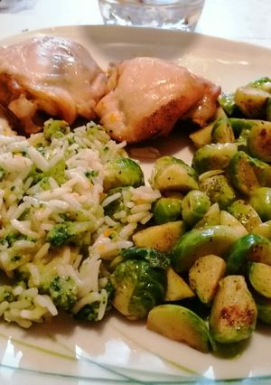 Sült csirkecomb recept fotója