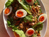 Tuna, lentil and egg salad