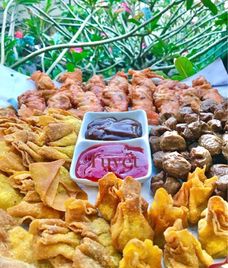 thịt viên chiên bột