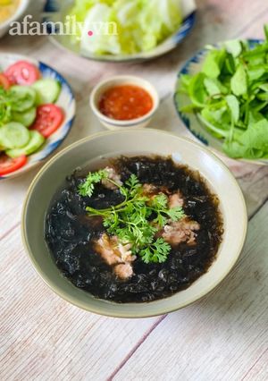 Hình của món Canh Rong Biển Nấu Tôm.