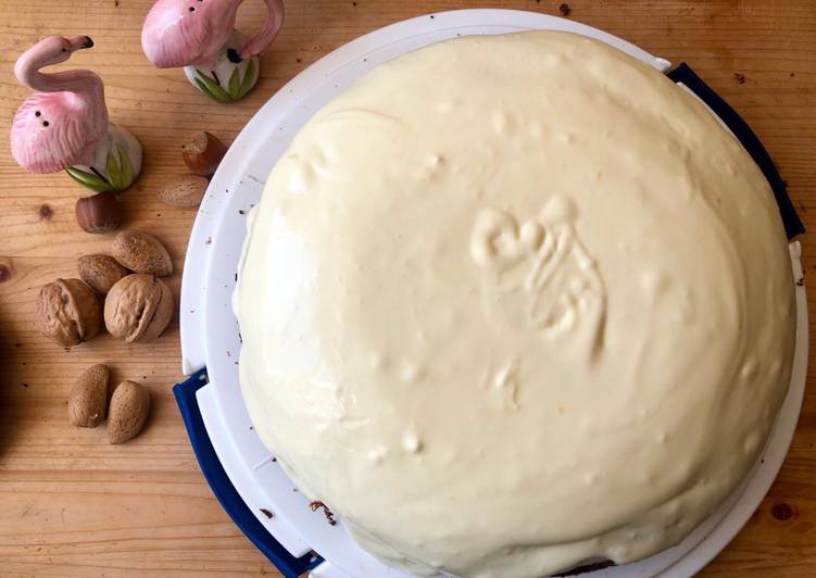 Recipe of Speedy Karottenkuchen mit Frischkäse Frosting 🥕🥧