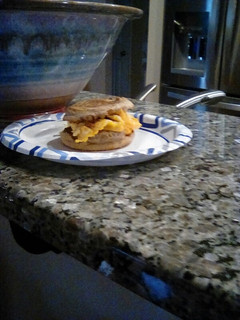 A picture of Sausage & Egg Mcmuffin.