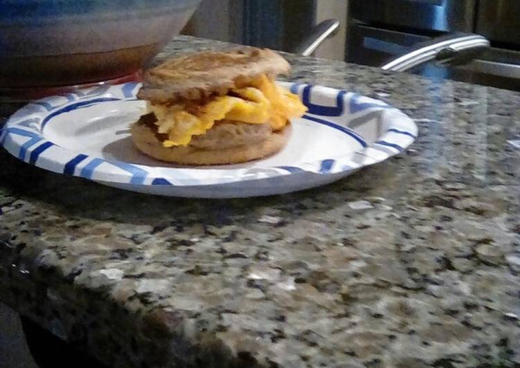 Recipe of Perfect Sausage & Egg Mcmuffin