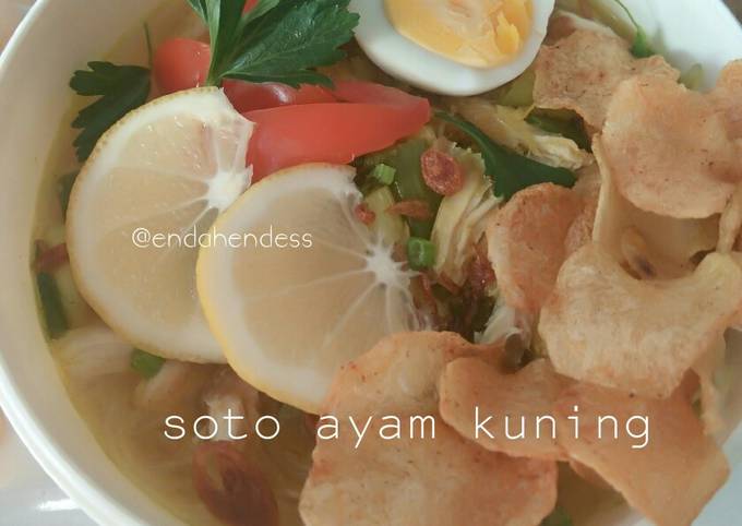 Soto ayam kuah kuning ππ(soto bening no santan)