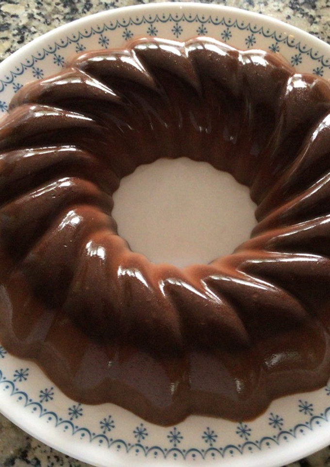 Una foto de Gelatina de café y chocolate
