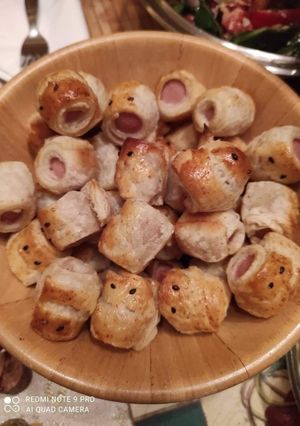 Szilveszteri malacka party falatkák tészta köntösben🐷🎉🍾🎊🎆 recept fotója