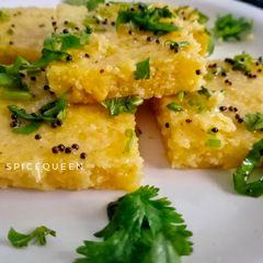 A picture of Corn Dhokla.
