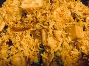 A picture of jackfruit biryani