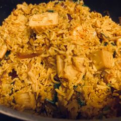 A picture of Jack-fruit biryani.