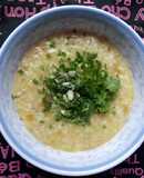 Cháo bí đỏ thịt bằm