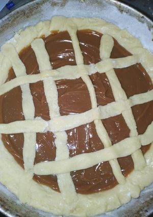 Una foto de Pastafrola de dulce de leche