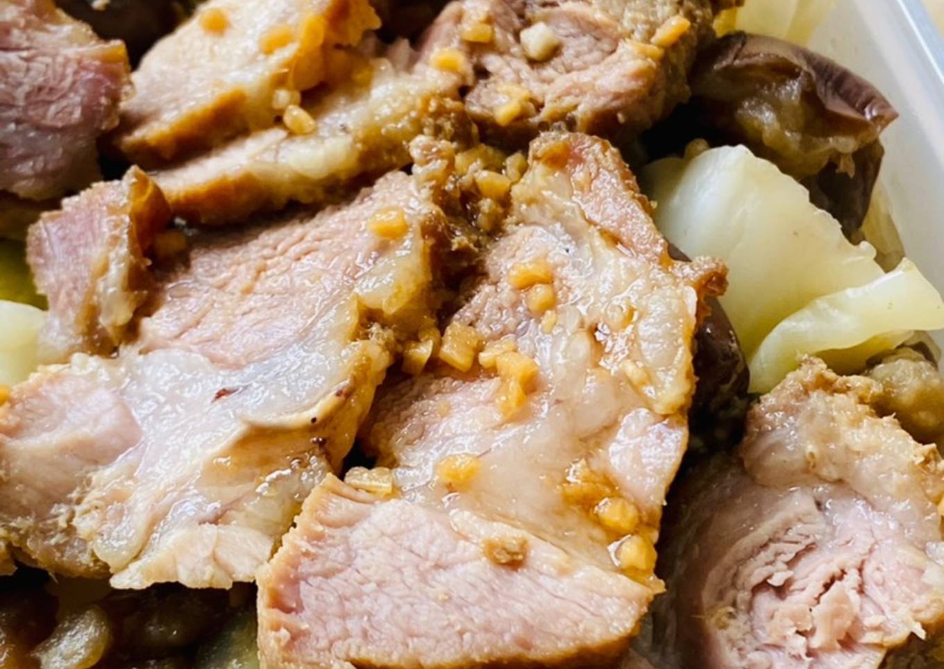 Garlic Roast Pork (Microwave)