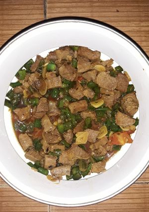 Foto resep Oseng daging cabai hijau sederhana dan mudah
