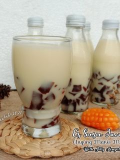 Foto resep Es Susu Janda (Jagung Manis Muda) With Jelly Kenyal