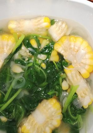 Foto resep Bayam jagung