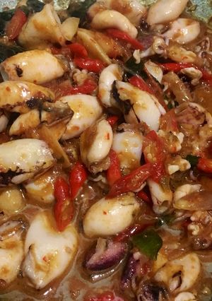 Foto resep Cumi tumis pedas
