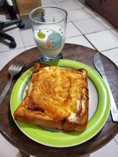 氣炸鍋 早餐 ~ 焗烤吐司 的食譜成品照片