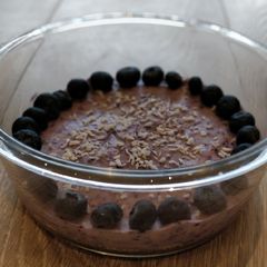A picture of Vegan Blueberry Cheesecake.