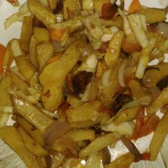 A picture of Irish potatoes salad.