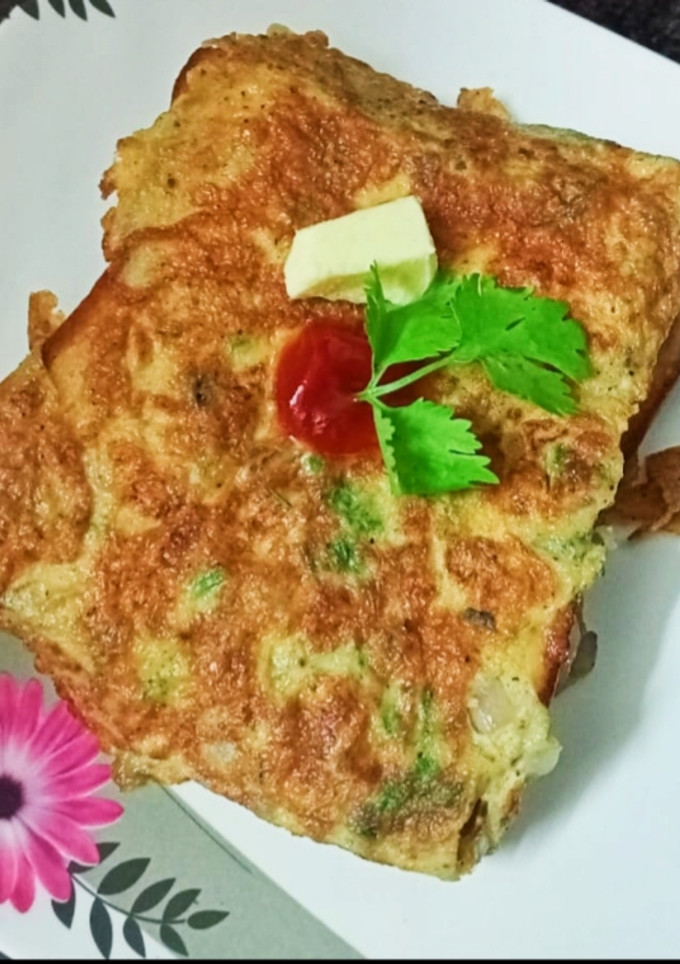 பட்டர் பிரெட் ஆம்லெட் செய்முறை முக்கிய புகைப்படம்