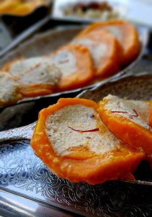 A picture of Mango Stuffed Kulfi.