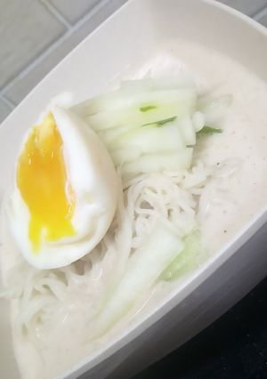 Foto resep Kongguksu (Mie Dingin Kuah Kedelai Korea) Simple & Quick