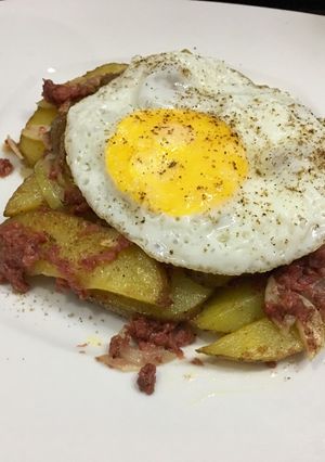 Foto resep Corned beef hash