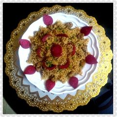 Beetroot Schezwan Pulao A picture of Beetroot Schezwan Pulao.