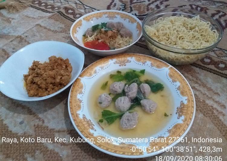 Resep Bakso daging ayam n sapi, Bisa Manjain Lidah