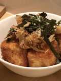 Pan fried crispy Japanese agedashi tofu