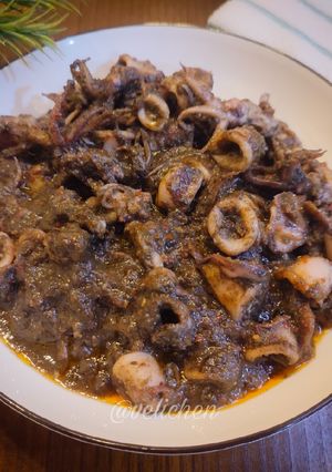 Foto resep Cumi Hitam Masak Terasi