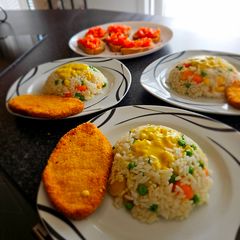 Basmati Rice roasted in vegetables A picture of Basmati Rice roasted in vegetables.
