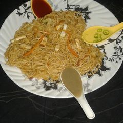 A picture of Noodles (Paneer noodles).
