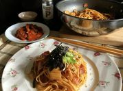 Gambar aglio olio bacon