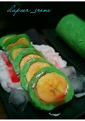 Foto resep Es pisang ijo
