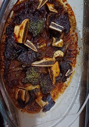 Foto resep Barbeque Iga Mudah dimasak pakai Microwave Oven Sharp R220