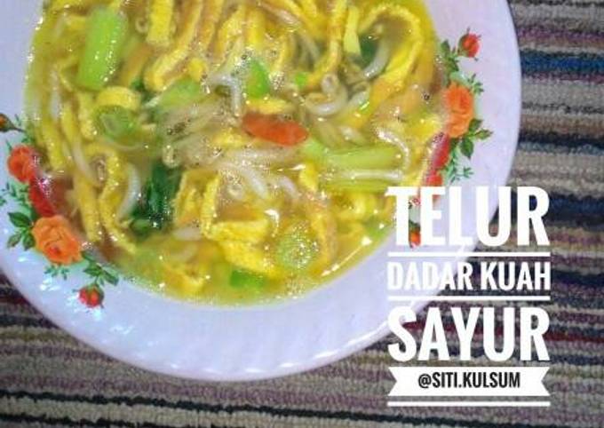 Resep Telur dadar kuah sayur ala2 diet DEBM oleh Siti Resep Telur dadar kuah sayur ala2 diet DEBM oleh Siti