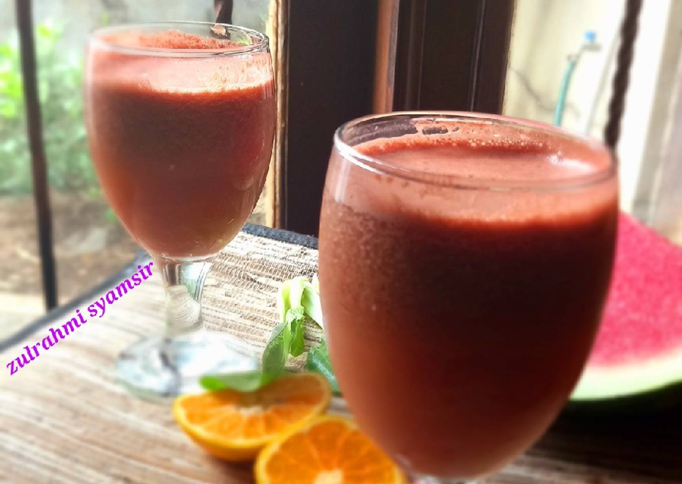 Jus sejercoy (semangka,jeruk &pokcoy