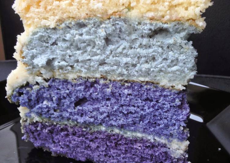 How to Prepare Tasty Purple Ombré Cake