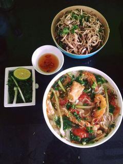 Hình của món Bún cá rô sông.