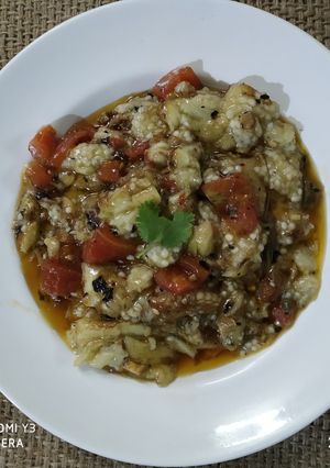 A picture of Roasted eggplant mash.